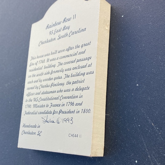 Rainbow Row Wooden Carved house 95 East Bay by Shelia's Collections - Picture 4 of 6